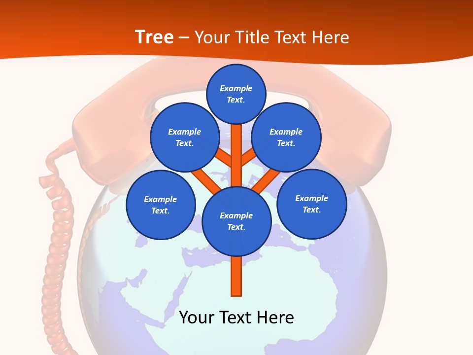 Phone Over The Globe PowerPoint Template