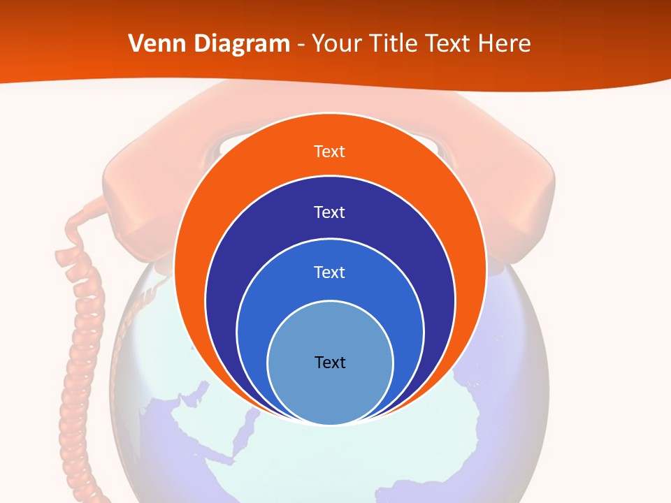 Phone Over The Globe PowerPoint Template