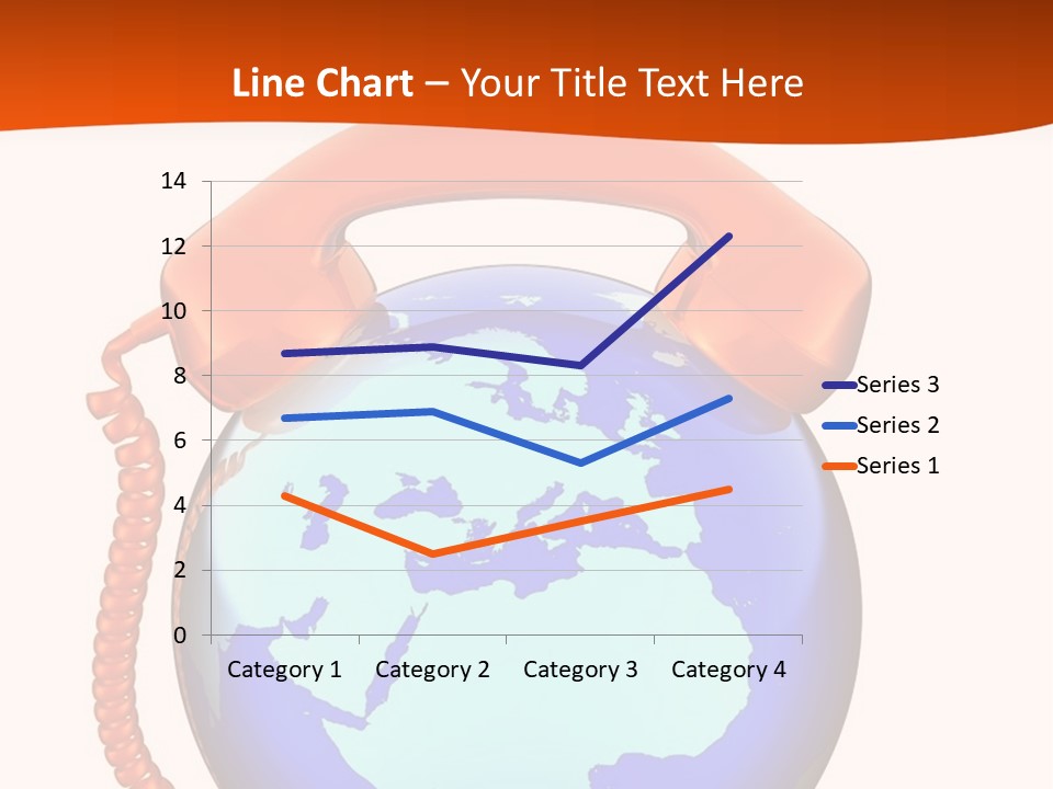 Phone Over The Globe PowerPoint Template