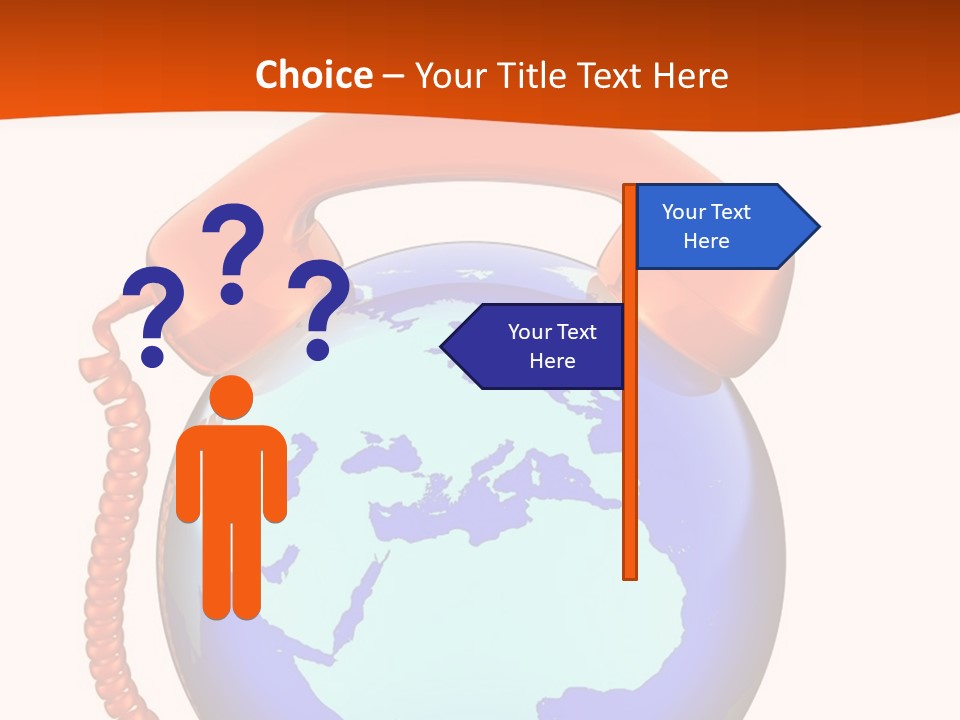 Phone Over The Globe PowerPoint Template