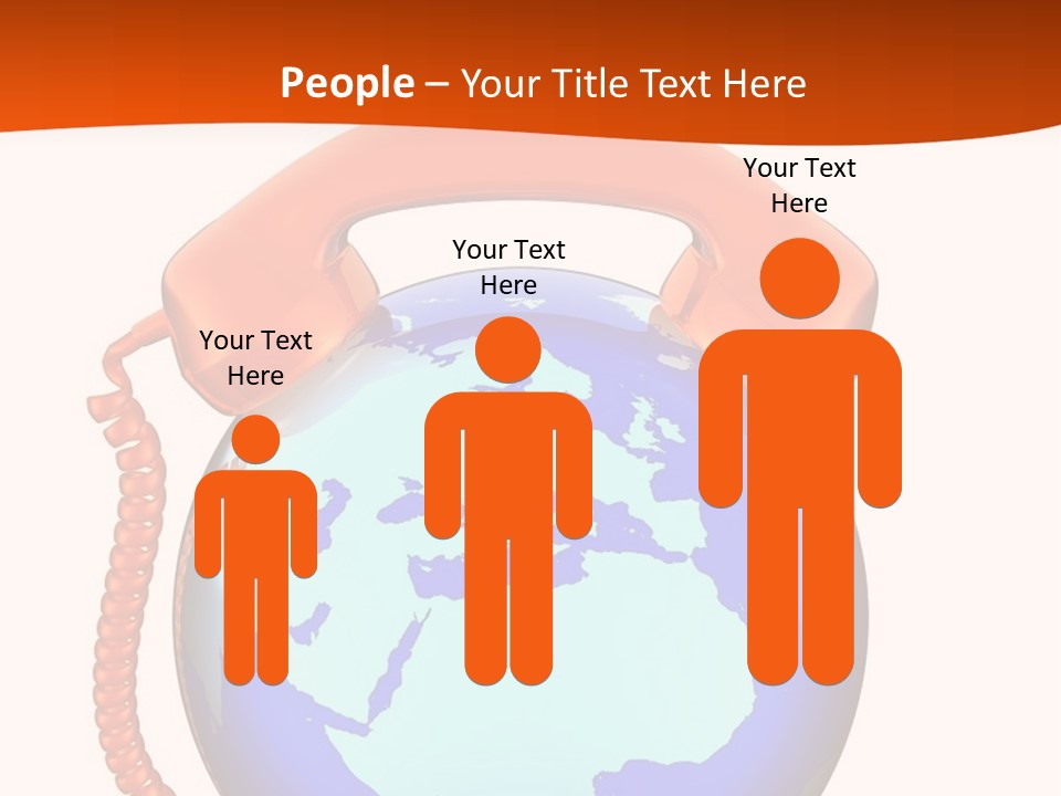 Phone Over The Globe PowerPoint Template