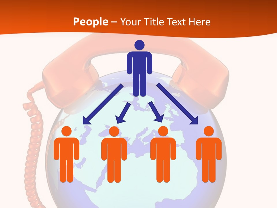 Phone Over The Globe PowerPoint Template