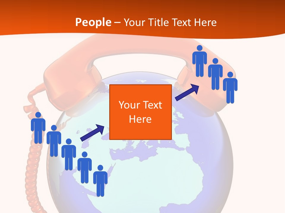 Phone Over The Globe PowerPoint Template