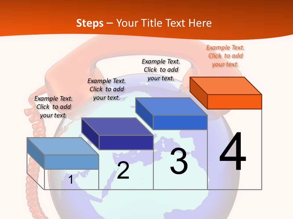 Phone Over The Globe PowerPoint Template