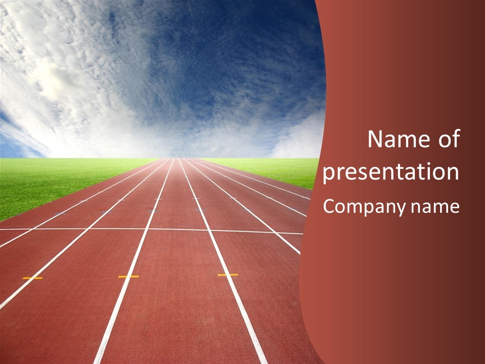 Racing Track, PowerPoint Template