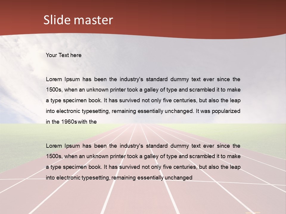 Racing Track, PowerPoint Template