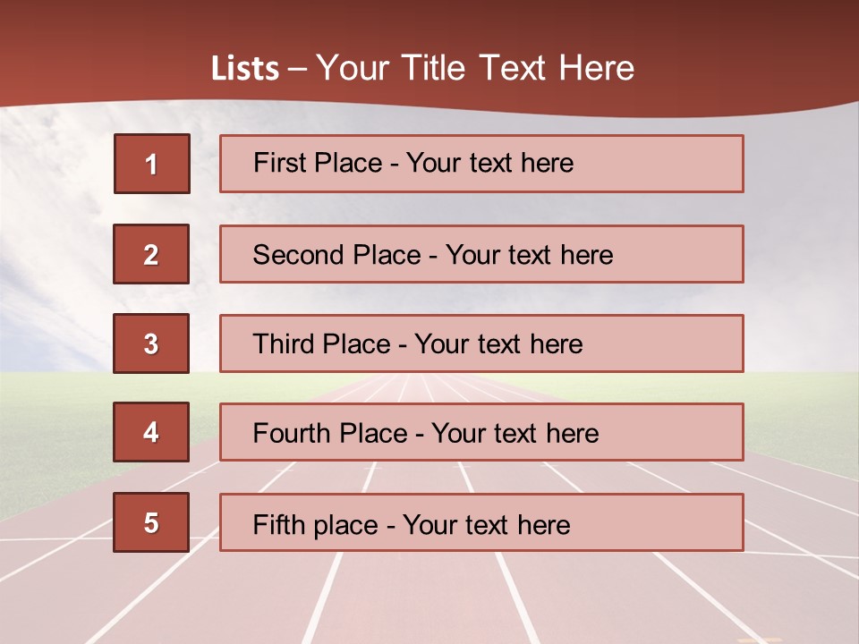Racing Track, PowerPoint Template