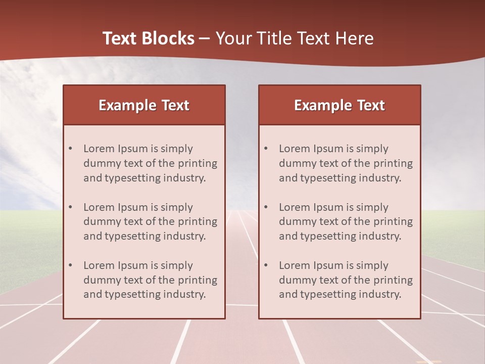 Racing Track, PowerPoint Template