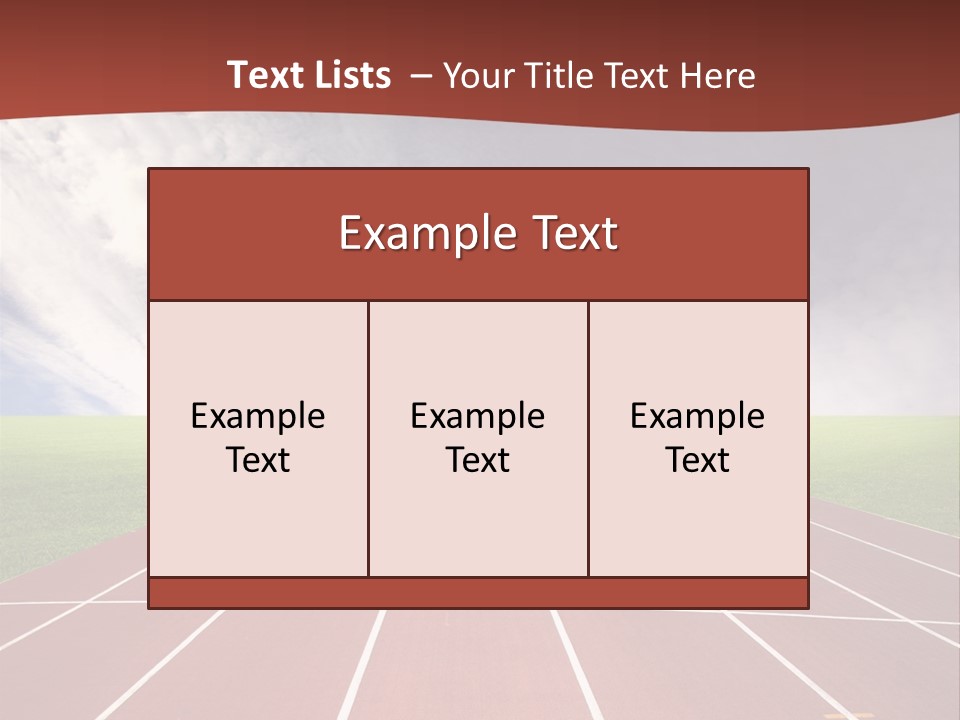 Racing Track, PowerPoint Template