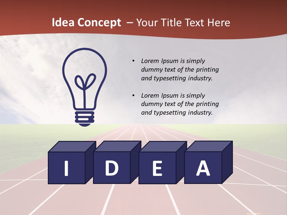 Racing Track, PowerPoint Template