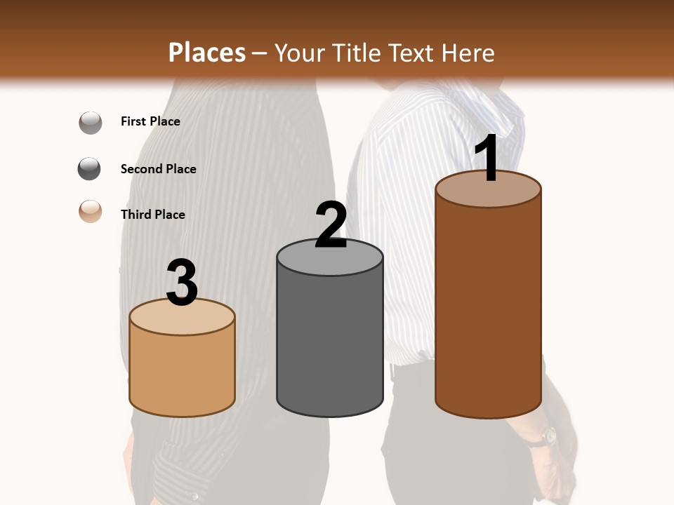 A Couple Of People Standing Next To Each Other PowerPoint Template