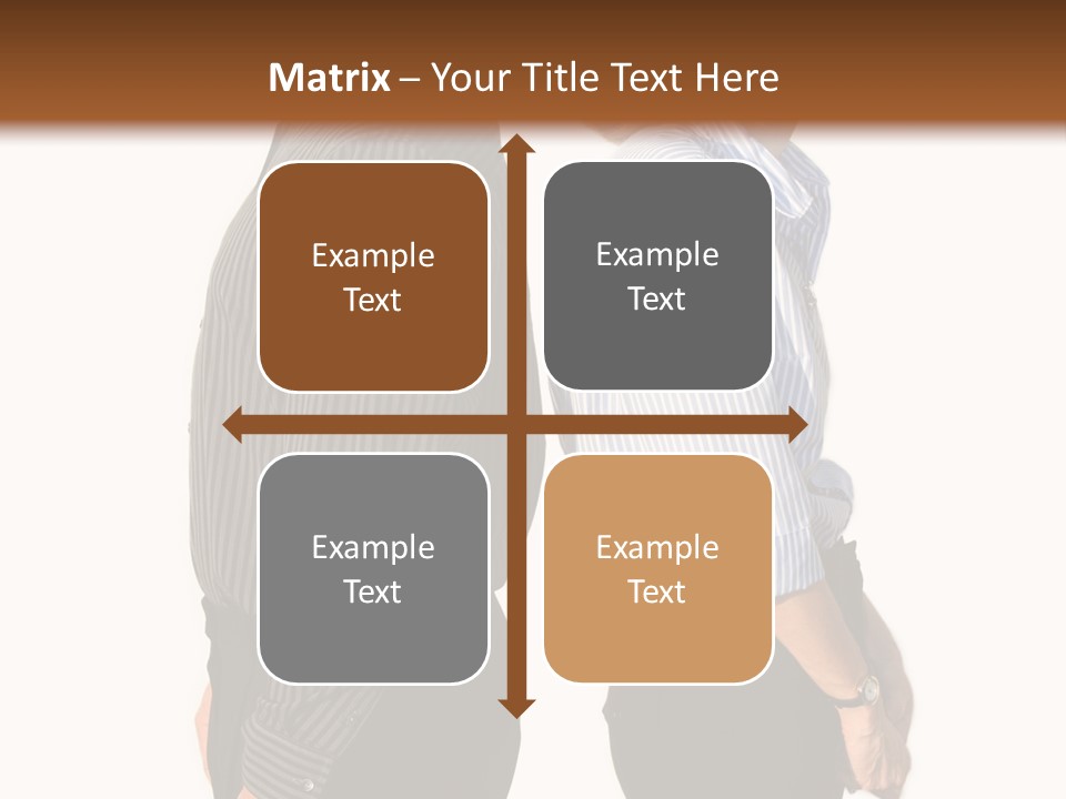 A Couple Of People Standing Next To Each Other PowerPoint Template