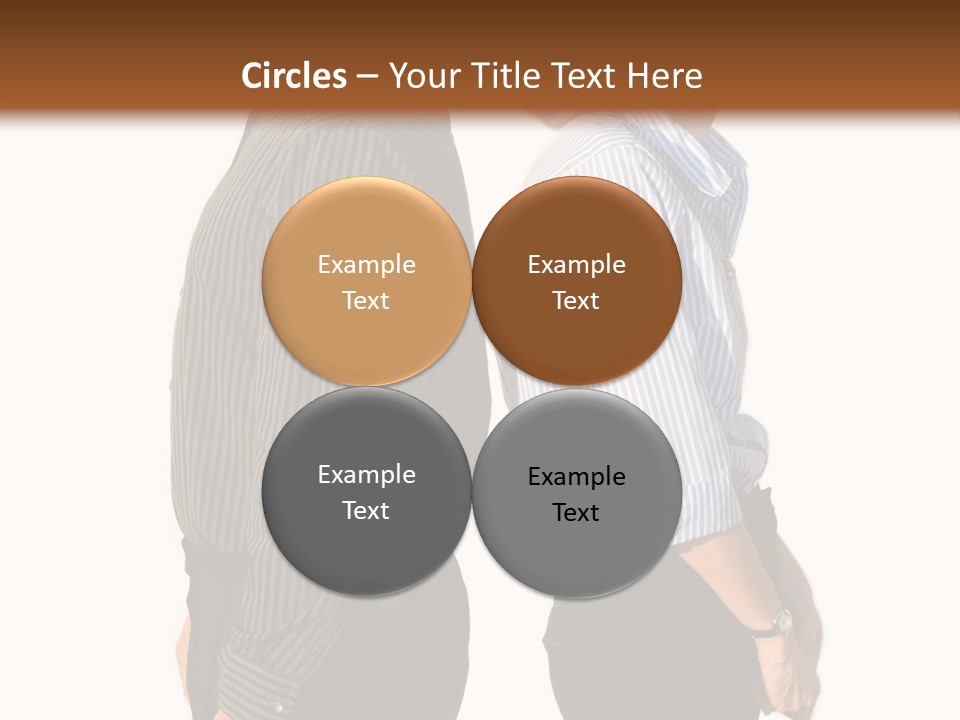 A Couple Of People Standing Next To Each Other PowerPoint Template