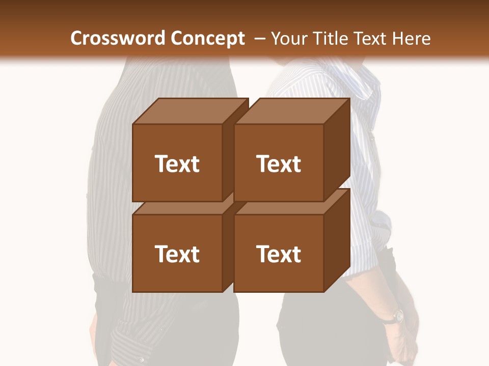A Couple Of People Standing Next To Each Other PowerPoint Template