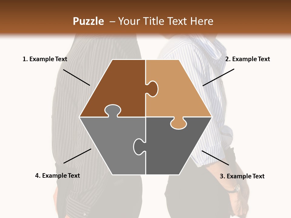 A Couple Of People Standing Next To Each Other PowerPoint Template