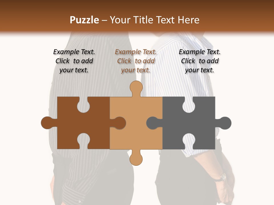 A Couple Of People Standing Next To Each Other PowerPoint Template