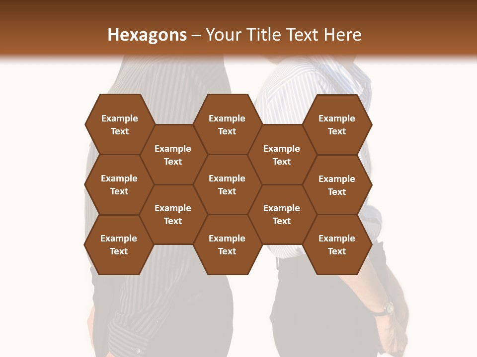 A Couple Of People Standing Next To Each Other PowerPoint Template