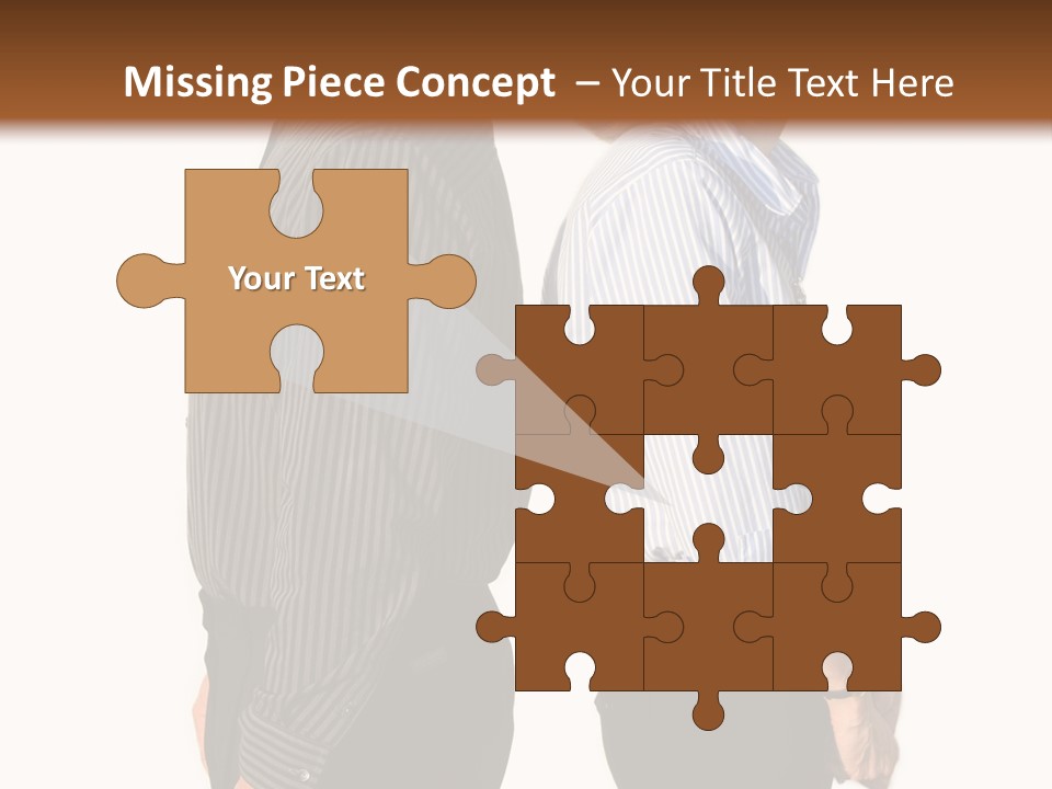 A Couple Of People Standing Next To Each Other PowerPoint Template
