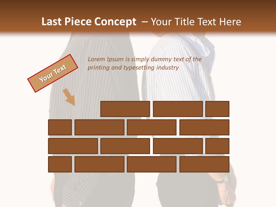 A Couple Of People Standing Next To Each Other PowerPoint Template