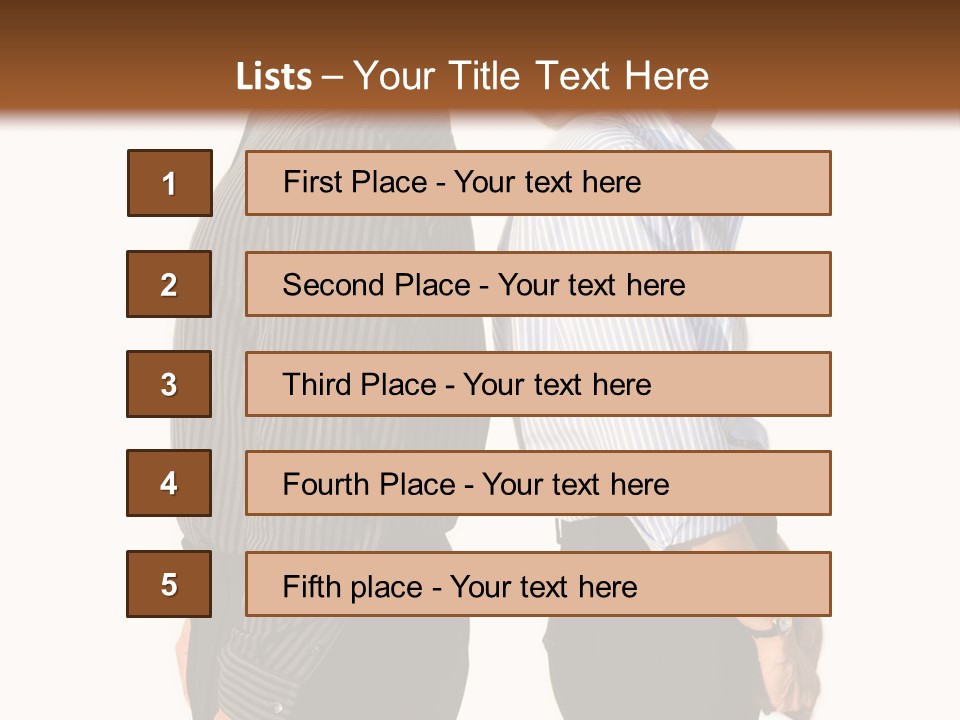 A Couple Of People Standing Next To Each Other PowerPoint Template