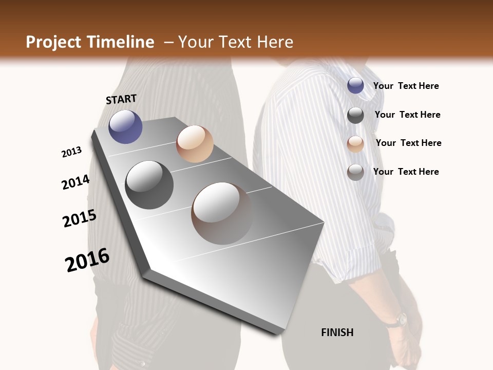 A Couple Of People Standing Next To Each Other PowerPoint Template