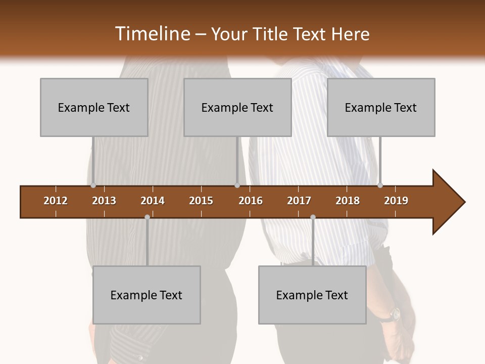A Couple Of People Standing Next To Each Other PowerPoint Template