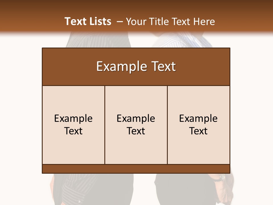 A Couple Of People Standing Next To Each Other PowerPoint Template