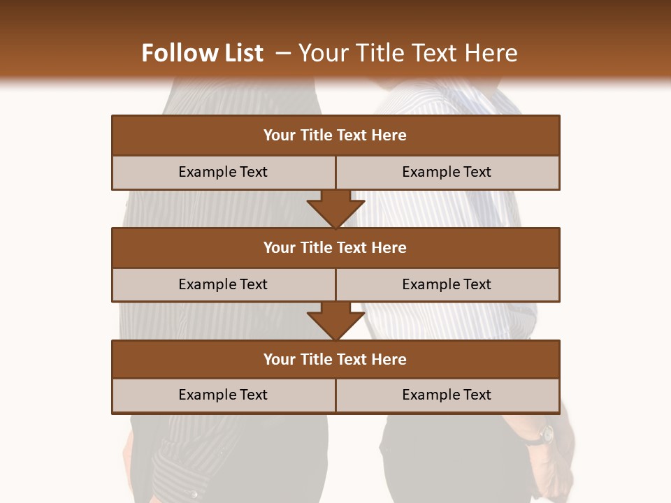 A Couple Of People Standing Next To Each Other PowerPoint Template