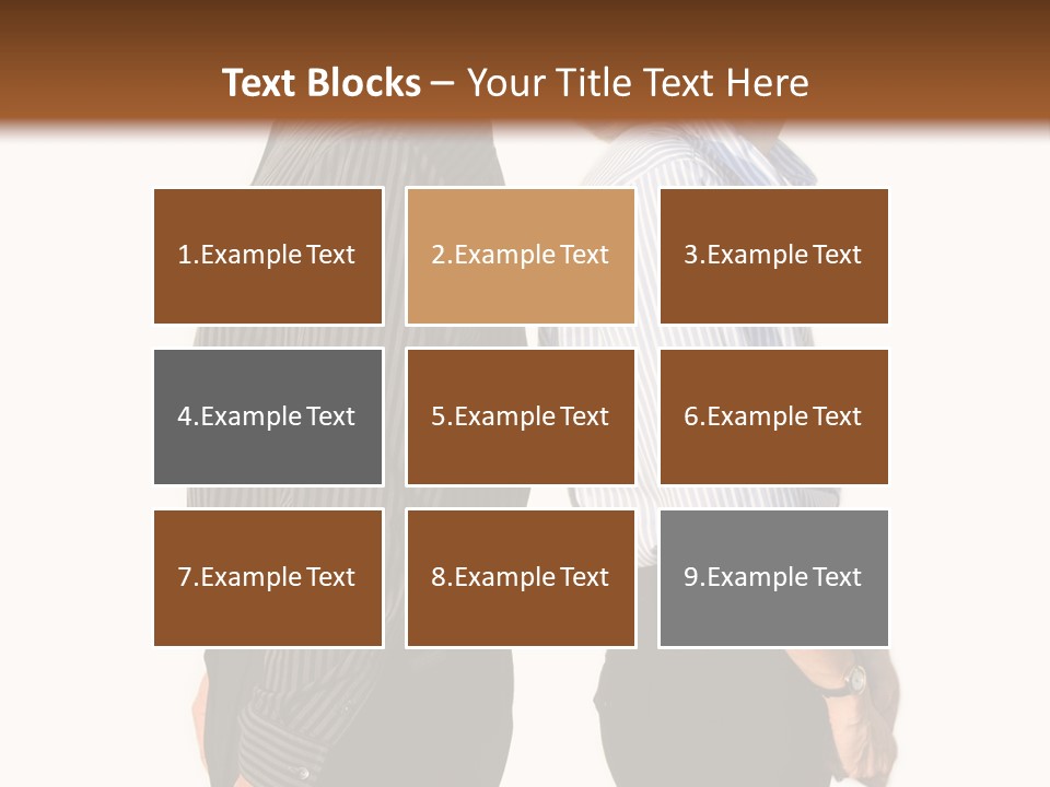 A Couple Of People Standing Next To Each Other PowerPoint Template