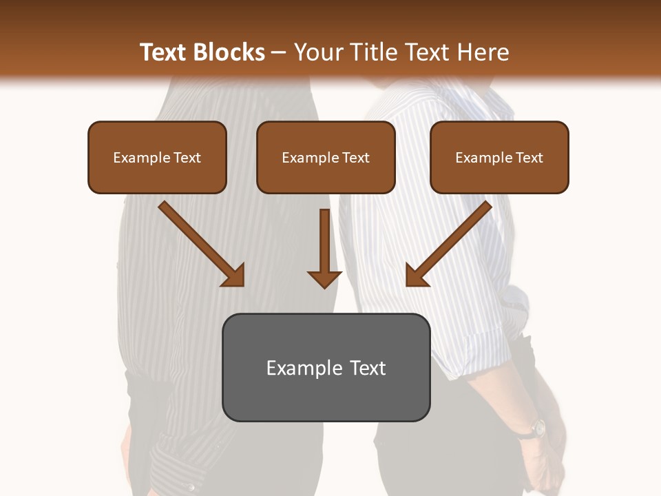 A Couple Of People Standing Next To Each Other PowerPoint Template