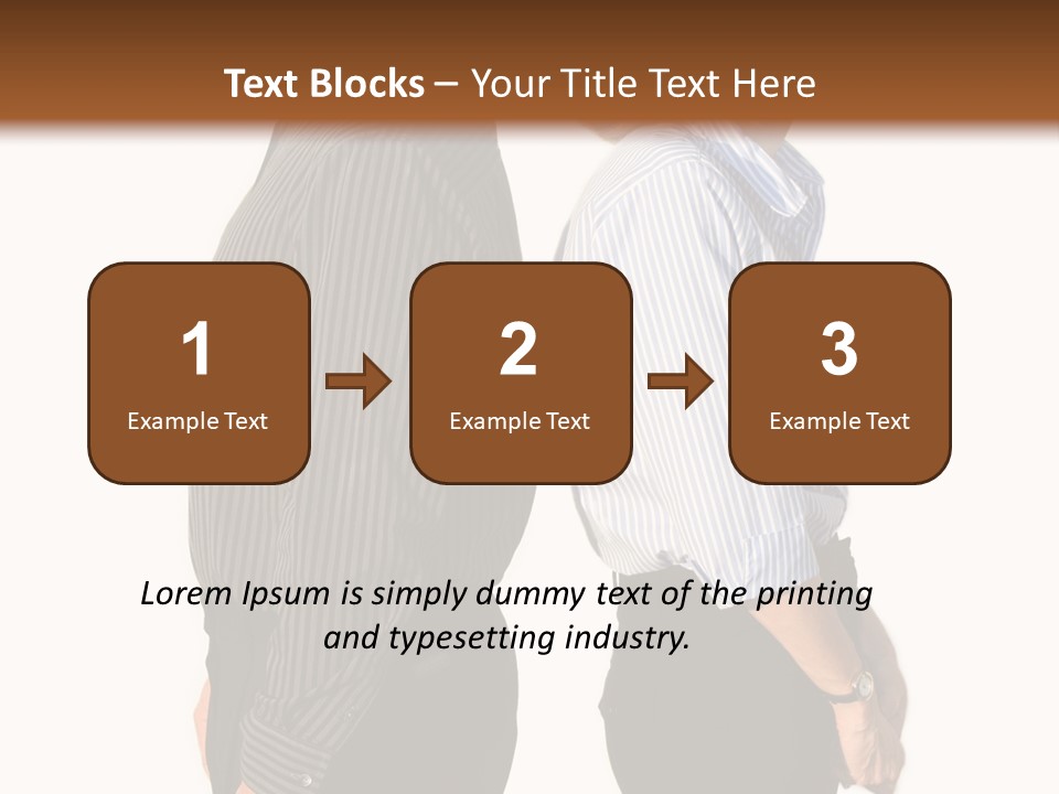 A Couple Of People Standing Next To Each Other PowerPoint Template