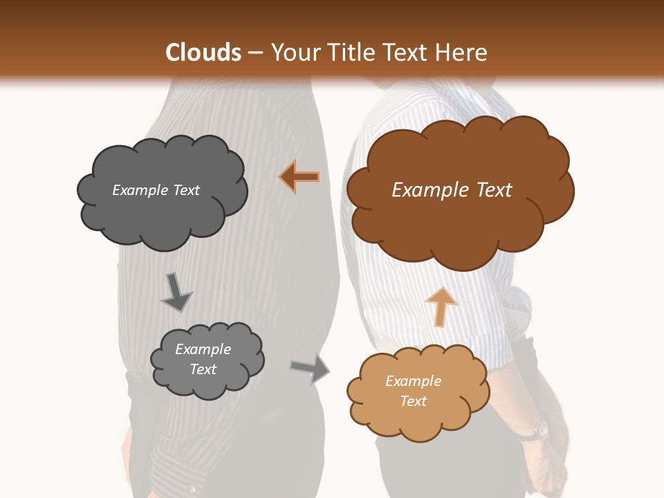 A Couple Of People Standing Next To Each Other PowerPoint Template