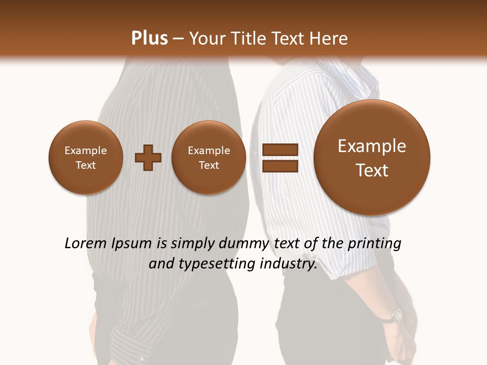 A Couple Of People Standing Next To Each Other PowerPoint Template