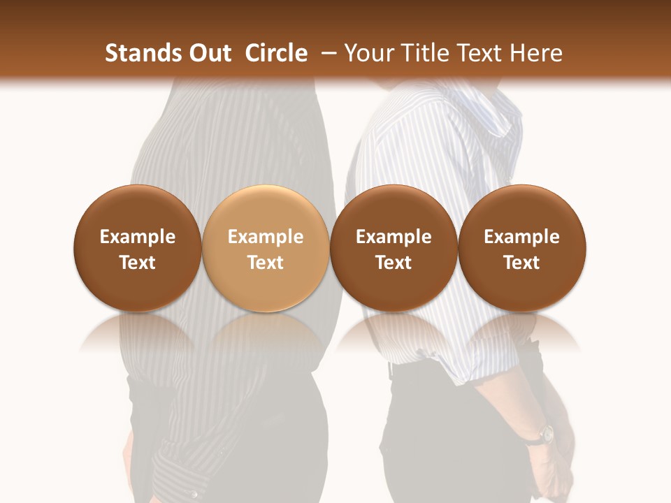 A Couple Of People Standing Next To Each Other PowerPoint Template