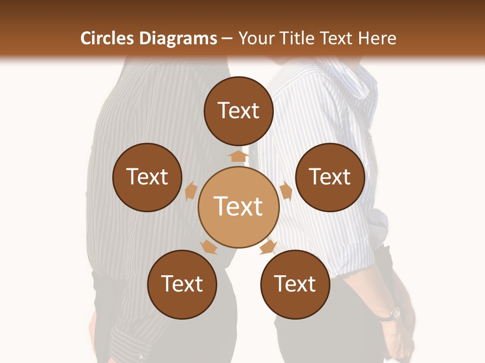 A Couple Of People Standing Next To Each Other PowerPoint Template