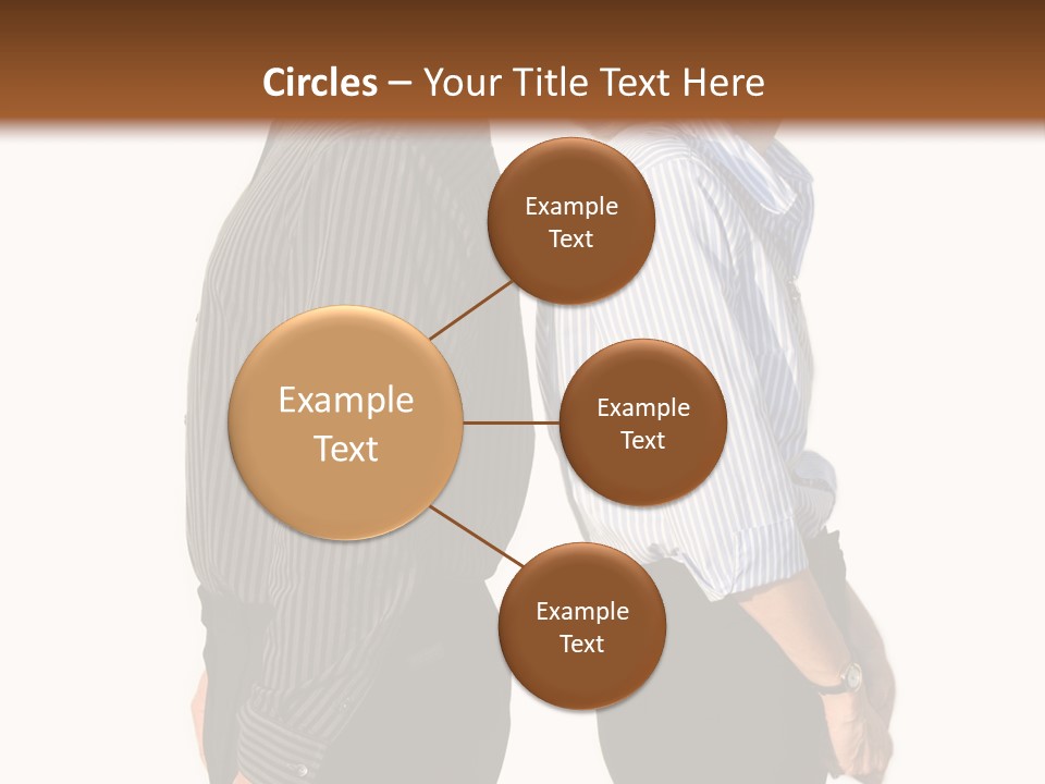 A Couple Of People Standing Next To Each Other PowerPoint Template