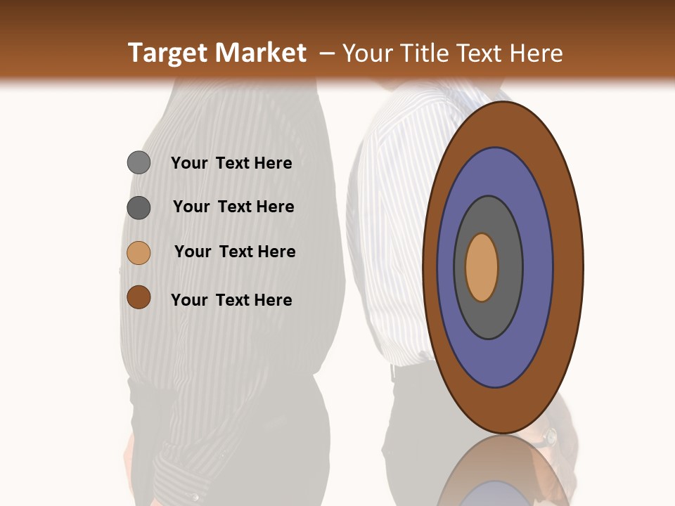 A Couple Of People Standing Next To Each Other PowerPoint Template