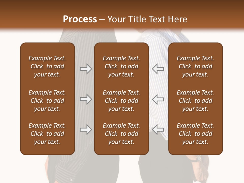 A Couple Of People Standing Next To Each Other PowerPoint Template