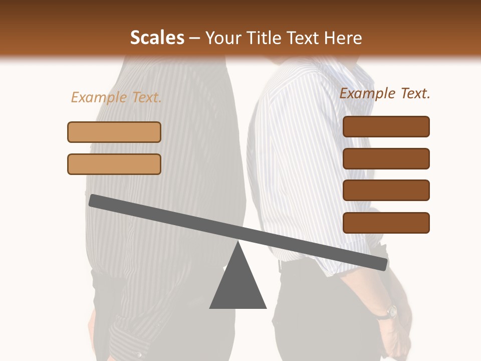 A Couple Of People Standing Next To Each Other PowerPoint Template