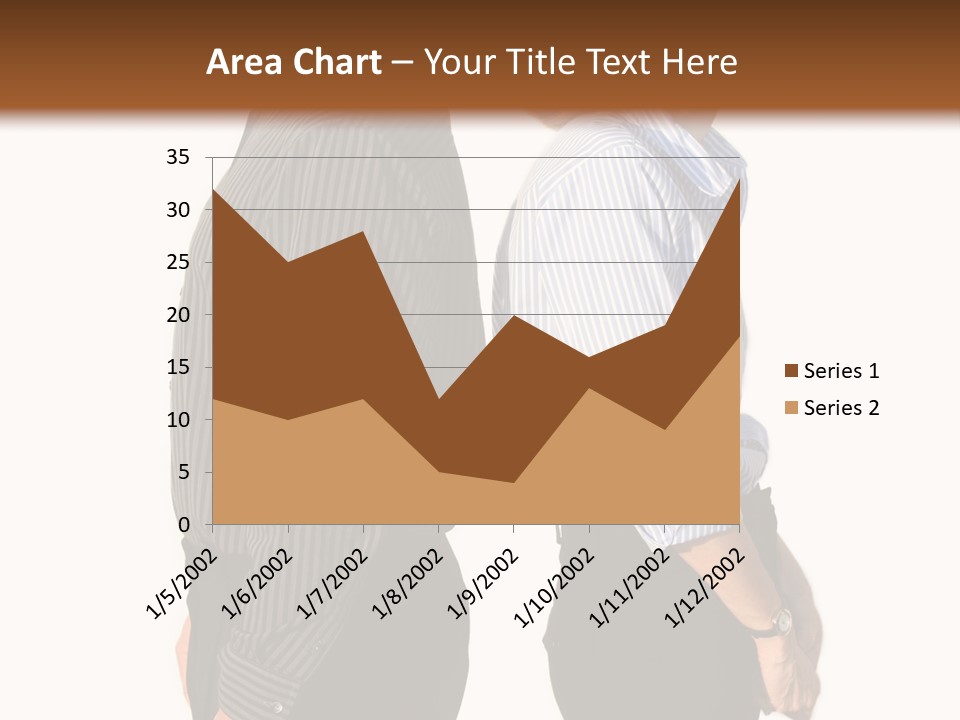 A Couple Of People Standing Next To Each Other PowerPoint Template