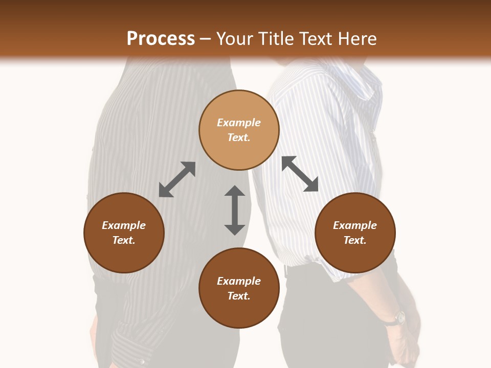 A Couple Of People Standing Next To Each Other PowerPoint Template