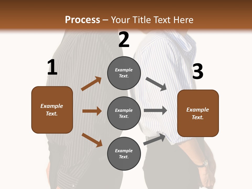 A Couple Of People Standing Next To Each Other PowerPoint Template