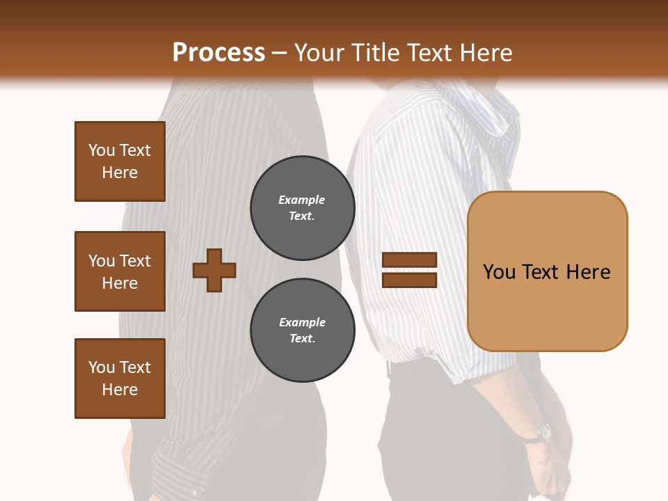 A Couple Of People Standing Next To Each Other PowerPoint Template