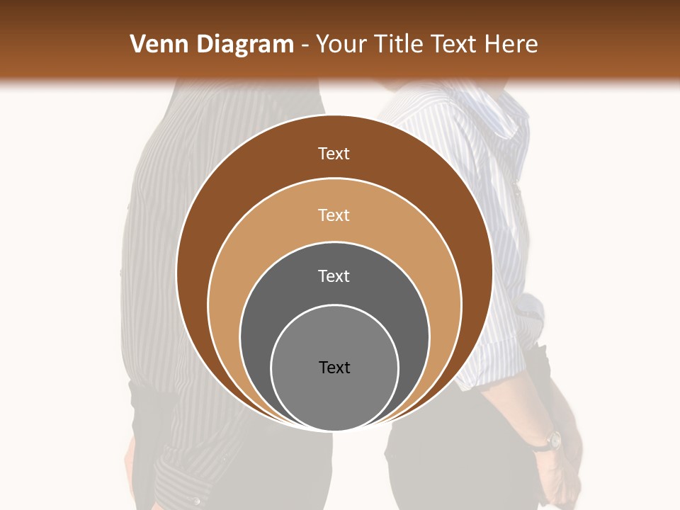 A Couple Of People Standing Next To Each Other PowerPoint Template