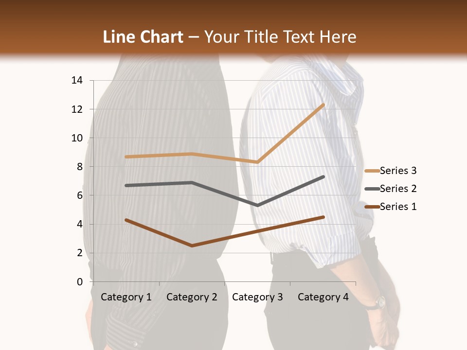A Couple Of People Standing Next To Each Other PowerPoint Template