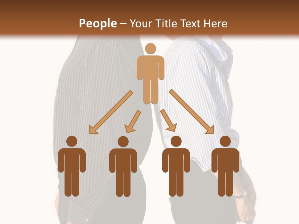 A Couple Of People Standing Next To Each Other PowerPoint Template