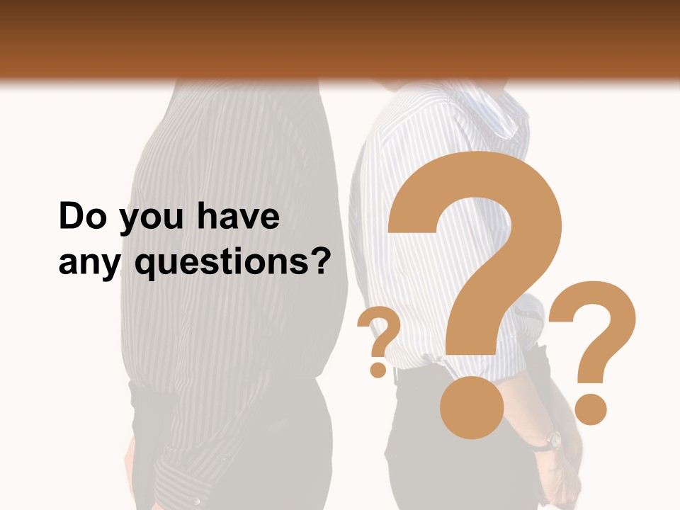 A Couple Of People Standing Next To Each Other PowerPoint Template