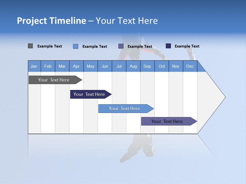 Four Skydivers Building A Star Formation PowerPoint Template