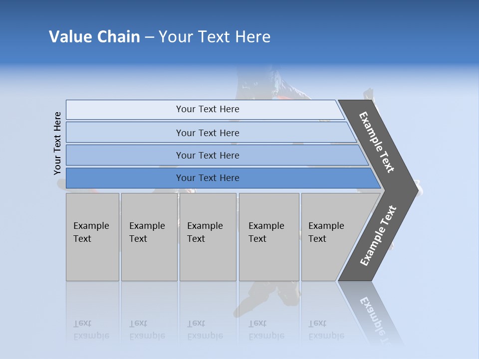 Four Skydivers Building A Star Formation PowerPoint Template
