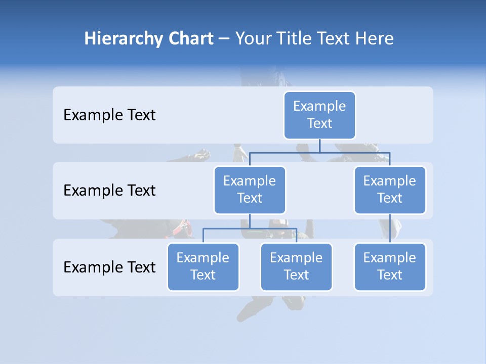 Four Skydivers Building A Star Formation PowerPoint Template